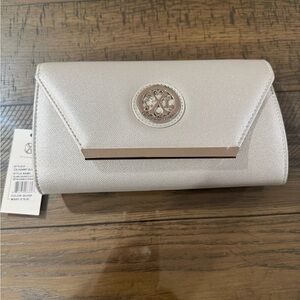 Cxl Christian Lacriox Silver Metallic Women's Clutch or shoulder bag, Logo gift